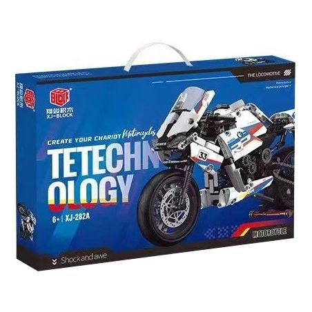 XIANG JUN XJ-282A 282A XJ282A non  XE MÁY BMW bộ đồ chơi xếp lắp ráp ghép mô hình  Kỹ Thuật Công Nghệ Cao Mô Hình Phương Tiện 639 khối