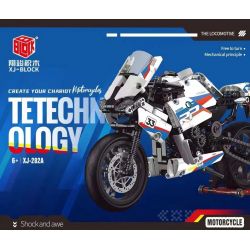 XIANG JUN XJ-282A 282A XJ282A non  XE MÁY BMW bộ đồ chơi xếp lắp ráp ghép mô hình  Kỹ Thuật Công Nghệ Cao Mô Hình Phương Tiện 639 khối