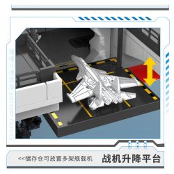 ZDEL DL-40023 40023 DL40023 non  TÀU SÂN BAY LOẠI 003 PHÚC KIẾN tỷ lệ 1:300 bộ đồ chơi xếp lắp ráp ghép mô hình Military Army 003 AIRCRAFT CARRIER Quân Sự Bộ Đội 2550 khối