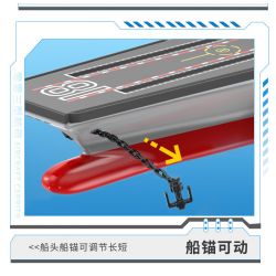 ZDEL DL-40023 40023 DL40023 non  TÀU SÂN BAY LOẠI 003 PHÚC KIẾN tỷ lệ 1:300 bộ đồ chơi xếp lắp ráp ghép mô hình Military Army 003 AIRCRAFT CARRIER Quân Sự Bộ Đội 2550 khối