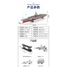 ZDEL DL-40023 40023 DL40023 non  TÀU SÂN BAY LOẠI 003 PHÚC KIẾN tỷ lệ 1:300 bộ đồ chơi xếp lắp ráp ghép mô hình Military Army 003 AIRCRAFT CARRIER Quân Sự Bộ Đội 2550 khối