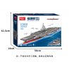 ZDEL DL-40023 40023 DL40023 non  TÀU SÂN BAY LOẠI 003 PHÚC KIẾN tỷ lệ 1:300 bộ đồ chơi xếp lắp ráp ghép mô hình Military Army 003 AIRCRAFT CARRIER Quân Sự Bộ Đội 2550 khối