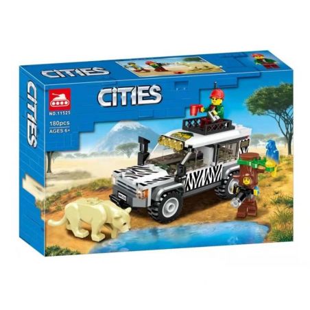 NOT  SAFARI ADVENTURE 60267 TANK 11525 xếp lắp ráp ghép mô hình XE SĂN SAFARI ĐỊA HÌNH City Thành Phố 168 khối