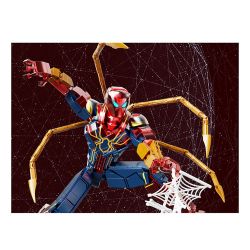 THULE 6015 non  MÁY NGƯỜI NHỆN bộ đồ chơi xếp lắp ráp ghép mô hình Spider-Man SPIDER HERO UPHOLD JUSTICE 1132 khối