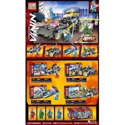 NOT  NINJA TUNER CAR 71710 Bela Lari 11487 PRCK 61048 xếp lắp ráp ghép mô hình NINJA TUNER CAR XE ĐIỀU CHỈNH ĐUA CẢI TIẾN CỦA The  Ninjago Movie Ninja Lốc Xoáy 419 khối