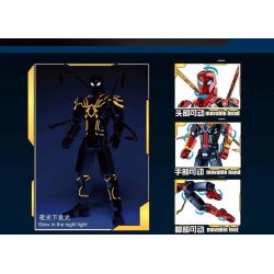 THULE 6015 non  MÁY NGƯỜI NHỆN bộ đồ chơi xếp lắp ráp ghép mô hình Spider-Man SPIDER HERO UPHOLD JUSTICE 1132 khối