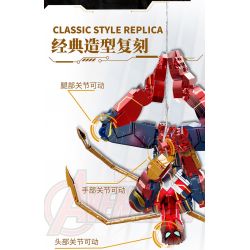 THULE 6015 non  MÁY NGƯỜI NHỆN bộ đồ chơi xếp lắp ráp ghép mô hình Spider-Man SPIDER HERO UPHOLD JUSTICE 1132 khối