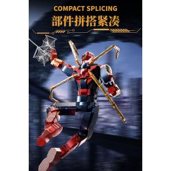 THULE 6015 non  MÁY NGƯỜI NHỆN bộ đồ chơi xếp lắp ráp ghép mô hình Spider-Man SPIDER HERO UPHOLD JUSTICE 1132 khối