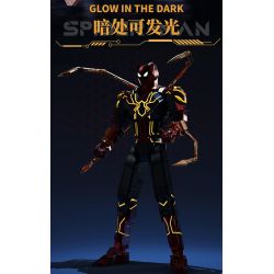 THULE 6015 non  MÁY NGƯỜI NHỆN bộ đồ chơi xếp lắp ráp ghép mô hình Spider-Man SPIDER HERO UPHOLD JUSTICE 1132 khối