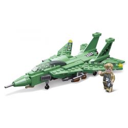 JIESTAR 61108 non  SỨ MỆNH VINH QUANG F-14 bộ đồ chơi xếp lắp ráp ghép mô hình Military Army MISSION GLORY F-14 Quân Sự Bộ Đội 201 khối