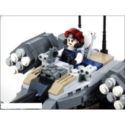 GUDI 8216 non  TRUNG TÂM PHÒNG VỆ bộ đồ chơi xếp lắp ráp ghép mô hình Earth Border Biến Giới Trái Đất 531 khối