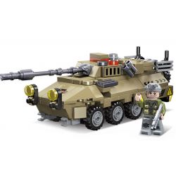JIESTAR 61107 non  NHIỆM VỤ VINH QUANG XE BỌC THÉP bộ đồ chơi xếp lắp ráp ghép mô hình Military Army MISSION GLORY ARMORED CAR Quân Sự Bộ Đội 186 khối
