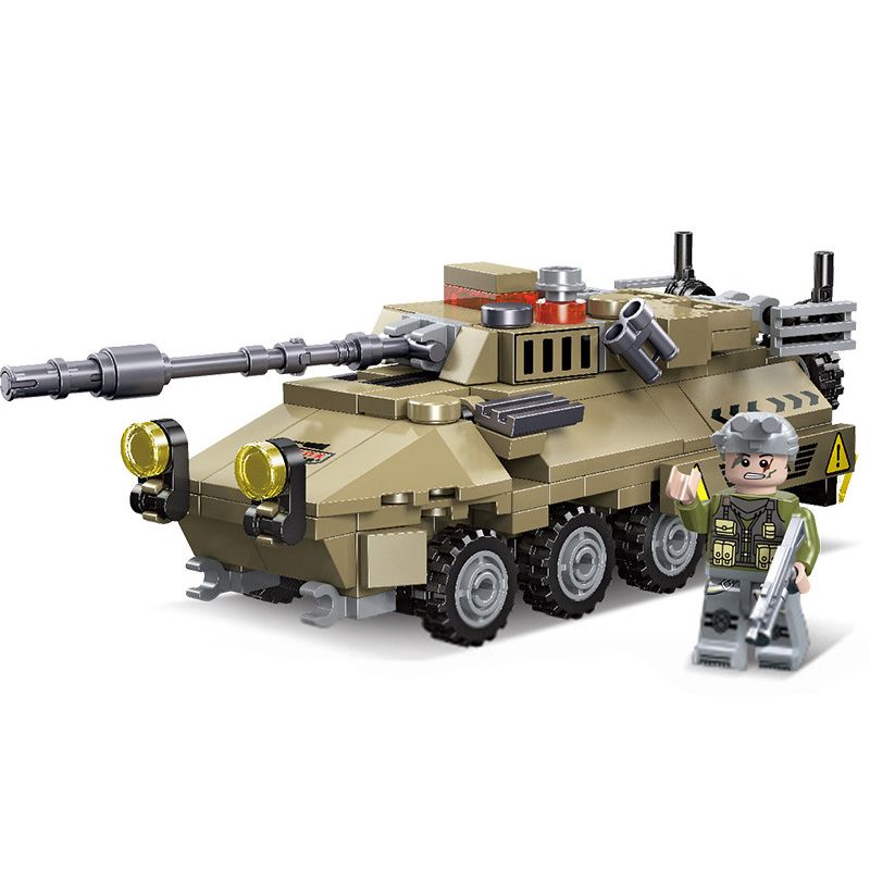 JIESTAR 61107 non  NHIỆM VỤ VINH QUANG XE BỌC THÉP bộ đồ chơi xếp lắp ráp ghép mô hình Military Army MISSION GLORY ARMORED CAR Quân Sự Bộ Đội 186 khối