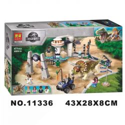 NOT  TRICERATOPS RAMPAGE 75937 LARI BELA 11336 xếp lắp ráp ghép mô hình TRICERATOPS RAMPAGE CƠN THỊNH NỘ CỦA THẾ GIỚI KỶ JURA HUNG HÃN Jurassic World Thế Giới Khủng Long 447 khối