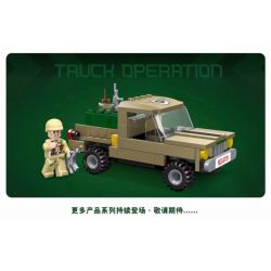 JIESTAR 61106 non  NHIỆM VỤ VINH QUANG XE CHIẾN ĐẤU BÁN TẢI bộ đồ chơi xếp lắp ráp ghép mô hình Military Army MISSION GLORY TRUCK OPERATION Quân Sự Bộ Đội 138 khối