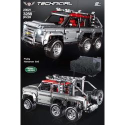QIZHILE 23021 non  HẬU VỆ LAND ROVER 6X6 bộ đồ chơi xếp lắp ráp ghép mô hình  LAND ROVER DEFENDER Kỹ Thuật Công Nghệ Cao Mô Hình Phương Tiện 3288 khối