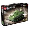 QuanGuan 100103 Quan Guan 100103 non  TĂNG HẠNG TRUNG M3 "GRANT LEE" bộ đồ chơi xếp lắp ráp ghép mô hình Military Army M3B1 Quân Sự Bộ Đội 601 khối
