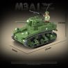 QuanGuan 100103 Quan Guan 100103 non  TĂNG HẠNG TRUNG M3 "GRANT LEE" bộ đồ chơi xếp lắp ráp ghép mô hình Military Army M3B1 Quân Sự Bộ Đội 601 khối