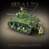 QuanGuan 100103 Quan Guan 100103 non  TĂNG HẠNG TRUNG M3 "GRANT LEE" bộ đồ chơi xếp lắp ráp ghép mô hình Military Army M3B1 Quân Sự Bộ Đội 601 khối