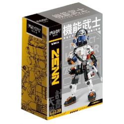 FUNIFY W9006 9006 non  CHIẾN BINH CHỨC NĂNG ZENN TRẮNG bộ đồ chơi xếp lắp ráp ghép mô hình VECTOR WARRIOR