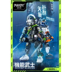 FUNIFY W9006 9006 non  CHIẾN BINH CHỨC NĂNG ZENN TRẮNG bộ đồ chơi xếp lắp ráp ghép mô hình VECTOR WARRIOR