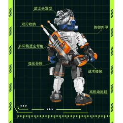 FUNIFY W9005 9005 non  CHIẾN BINH CHỨC NĂNG SAKKI ĐEN bộ đồ chơi xếp lắp ráp ghép mô hình VECTOR WARRIOR