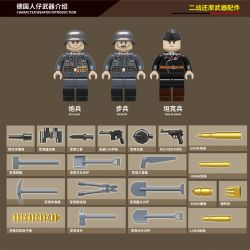 QuanGuan 100083 Quan Guan 100083 non  PHÁO CHỐNG TĂNG TỰ HÀNH WEASEL bộ đồ chơi xếp lắp ráp ghép mô hình Military Army SD.KFZ.138 MARDER III AUSF.H Quân Sự Bộ Đội 608 khối