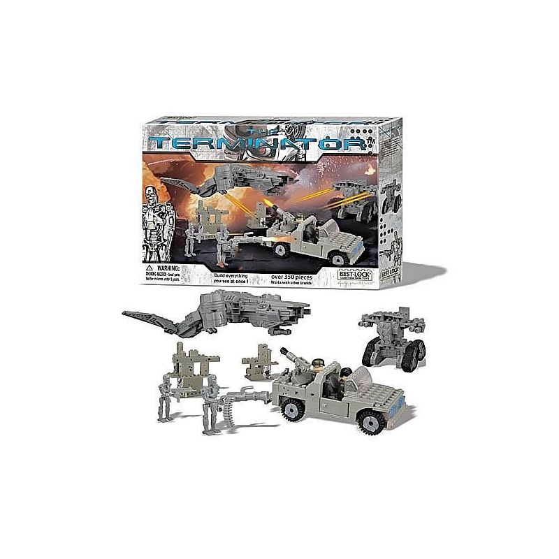 BEST-LOCK 01039T non  KẺ HỦY DIỆT bộ đồ chơi xếp lắp ráp ghép mô hình Terminator 350 khối