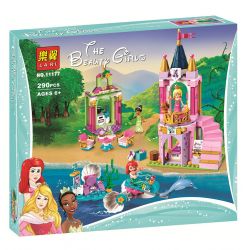 NOT  ARIEL AURORA AND TIANA'S ROYAL CELEBRATION 41162 LARI 11177 LELE 37105 LEPIN 25023 xếp lắp ráp ghép mô hình LỄ KỶ NIỆM HOÀNG GIA CỦA ARIEL AURORA VÀ TIANA Disney Princess Công Chúa 182 khối