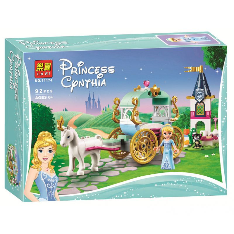 NOT  CINDERELLA'S CARRIAGE RIDE 41159 LARI 11174 LEPIN 25020 xếp lắp ráp ghép mô hình CINDERELLA'S CARRIAGE RIDE CHUYẾN XE NGỰA CỦA LỌ LEM DISNEY TRONG MƠ Disney Princess Công Chúa 91 khối