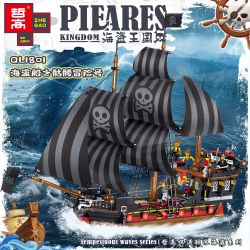 ZHEGAO QL1801 1801 982003 non  CUỘC PHIÊU LƯU CỦA PIRATE SHIP bộ đồ chơi xếp lắp ráp ghép mô hình Pirates Of The Caribbean Cướp Biển Vùng Caribe 987 khối