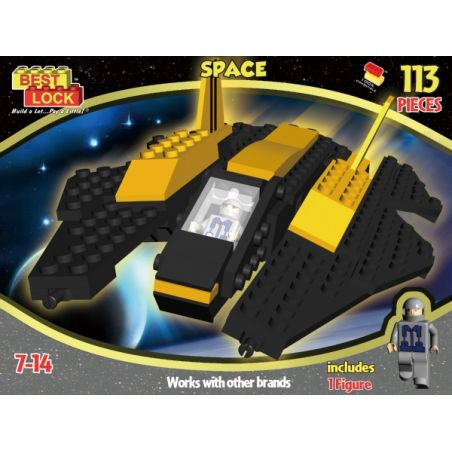BEST-LOCK LG14521 14521 non  KHÔNG GIAN bộ đồ chơi xếp lắp ráp ghép mô hình Space Thám Hiểm Không Gian 113 khối