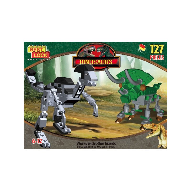 BEST-LOCK CL15112 15112 non  KHỦNG LONG bộ đồ chơi xếp lắp ráp ghép mô hình Dino DINOSAURS 127 khối