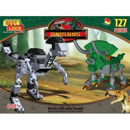 BEST-LOCK CL15112 15112 non  KHỦNG LONG bộ đồ chơi xếp lắp ráp ghép mô hình Dino DINOSAURS 127 khối