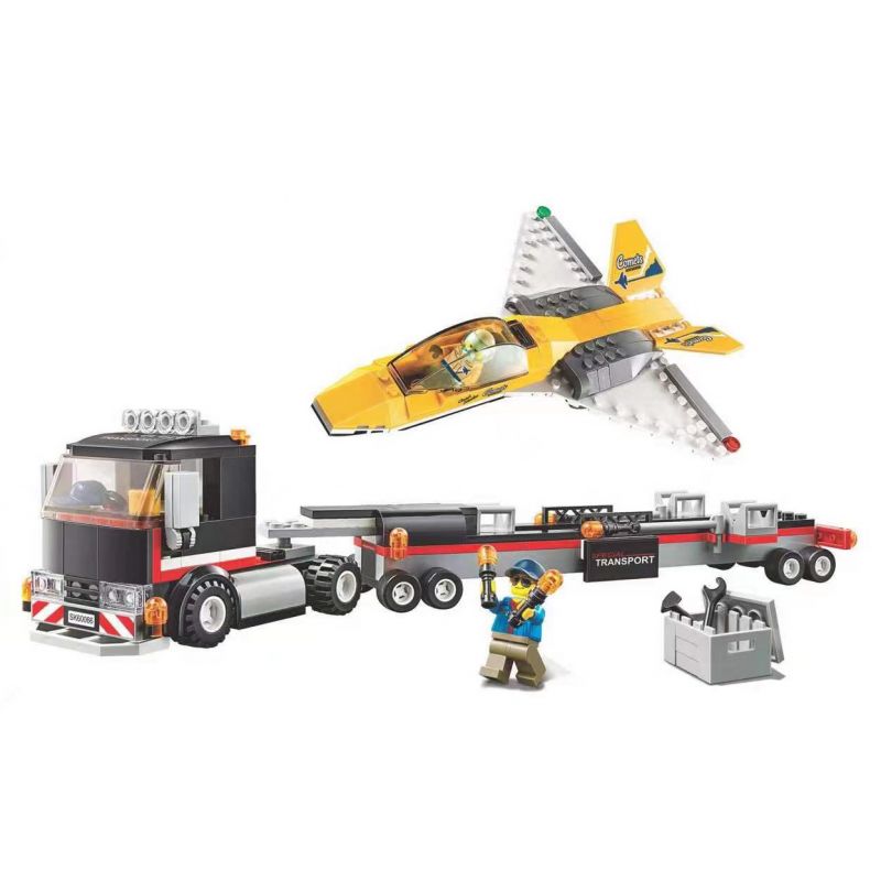 NOT  JET TRANSPORTER 60289 TANK 60066 xếp lắp ráp ghép mô hình VẬN CHUYỂN MÁY BAY PHẢN LỰC HÀNG KHÔNG City Thành Phố 281 khối
