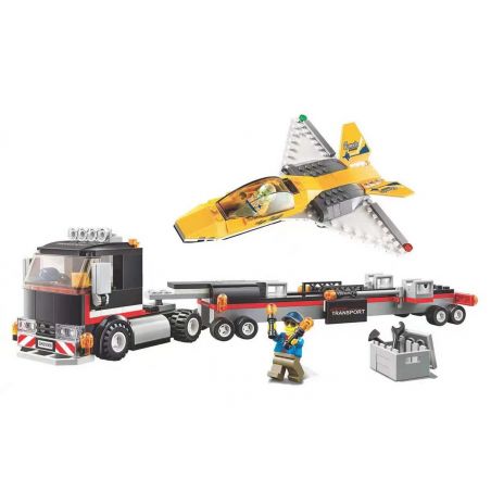 NOT  JET TRANSPORTER 60289 TANK 60066 xếp lắp ráp ghép mô hình VẬN CHUYỂN MÁY BAY PHẢN LỰC HÀNG KHÔNG City Thành Phố 281 khối