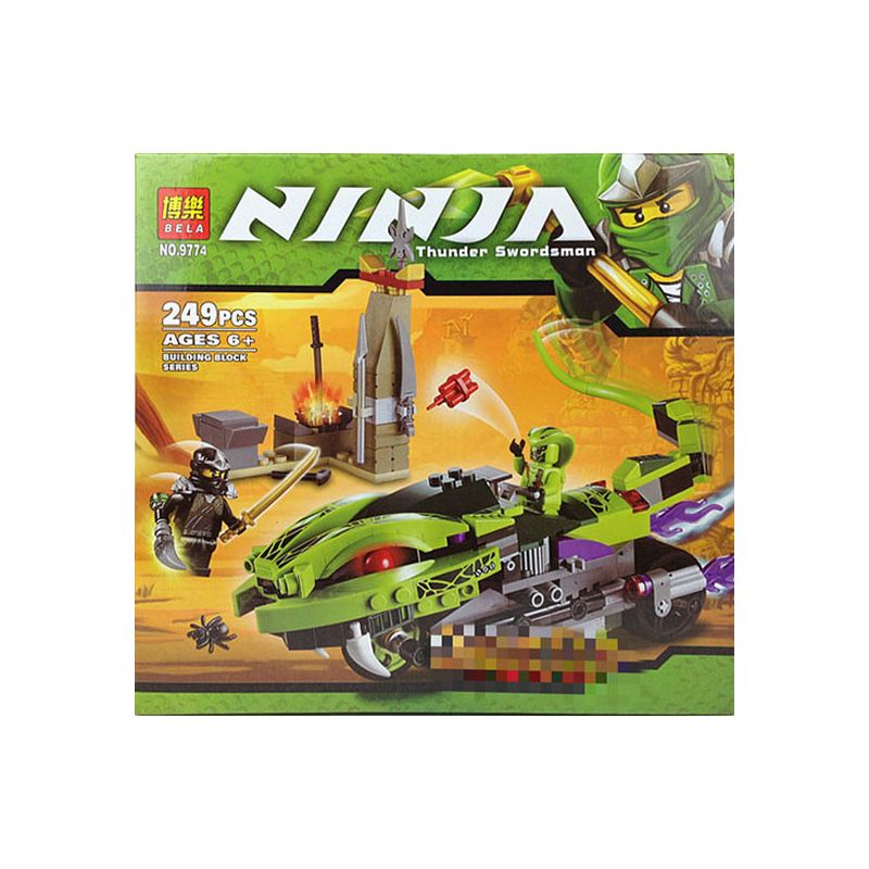 NOT  LASHA'S BITE CYCLE 9447 Bela 9774 Lari 9774 xếp lắp ráp ghép mô hình CHU KỲ CẮN CỦA LASHA The  Ninjago Movie Ninja Lốc Xoáy 250 khối