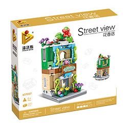 PanlosBrick 657037 Panlos Brick 657037 non  CỬA HÀNG HOA bộ đồ chơi xếp lắp ráp ghép mô hình Mini Modular STREEVIEW Đường Phố Thu Nhỏ 281 khối