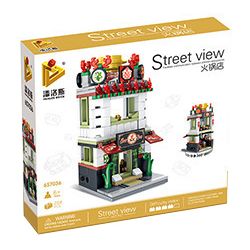 PanlosBrick 657036 Panlos Brick 657036 non  NHÀ HÀNG LẨU bộ đồ chơi xếp lắp ráp ghép mô hình Mini Modular STREEVIEW HOTPOT Đường Phố Thu Nhỏ 280 khối