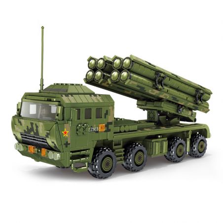 PanlosBrick 639002 Panlos Brick 639002 non  BỆ PHÓNG TÊN LỬA CỠ LỚN KIỂU HỘP MỚI DEFENDER-2 bộ đồ chơi xếp lắp ráp ghép mô hình Military Army Quân Sự Bộ Đội 1184 khối