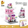 PanlosBrick 657031 Panlos Brick 657031 non  TIỆM BÁNH bộ đồ chơi xếp lắp ráp ghép mô hình Mini Modular STREEVIEW Đường Phố Thu Nhỏ 260 khối