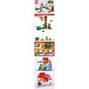NOT  STARTER KIT BUNDLE WITH GIFT 71360 1995 71710 TANK 60020 xếp lắp ráp ghép mô hình MONTY MOLE & SUPER MUSHROOM ADVENTURES WITH MARIO CUỘC PHIÊU LƯU CÙNG Super Mario Thợ Sửa Ống Nước 394 khối