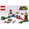 NOT  STARTER KIT BUNDLE WITH GIFT 71360 1995 71710 TANK 60020 xếp lắp ráp ghép mô hình MONTY MOLE & SUPER MUSHROOM ADVENTURES WITH MARIO CUỘC PHIÊU LƯU CÙNG Super Mario Thợ Sửa Ống Nước 394 khối