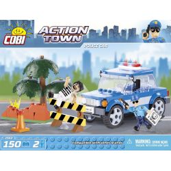 COBI CHARACTER BUILDING 1562 non  XE CẢNH SÁT bộ đồ chơi xếp lắp ráp ghép mô hình City POLICE CAR Thành Phố 150 khối