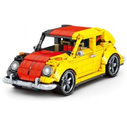 SY 8302 non  CUỒNG TÍCH LŨY VŨ KHÍ XE KÉO VOLKSWAGEN BEETLE bộ đồ chơi xếp lắp ráp ghép mô hình  TECHNIQUE Kỹ Thuật Công Nghệ Cao Mô Hình Phương Tiện 675 khối
