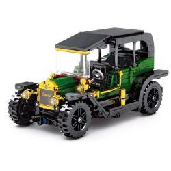 SY 8201 non  MÁY NỔ FORD MODEL T VÀ XE KÉO LÙI bộ đồ chơi xếp lắp ráp ghép mô hình  TECHNIQUE FORD MODEL Kỹ Thuật Công Nghệ Cao Mô Hình Phương Tiện 562 khối