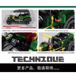 SY 8201 non  MÁY NỔ FORD MODEL T VÀ XE KÉO LÙI bộ đồ chơi xếp lắp ráp ghép mô hình  TECHNIQUE FORD MODEL Kỹ Thuật Công Nghệ Cao Mô Hình Phương Tiện 562 khối