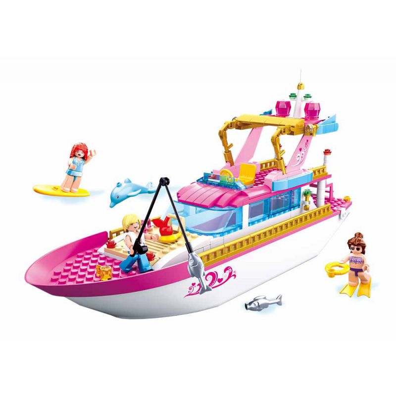 SLUBAN M38-B0722 B0722 0722 M38B0722 38-B0722 non  DU THUYỀN KỲ NGHỈ bộ đồ chơi xếp lắp ráp ghép mô hình  Các Bạn Gái 212 khối