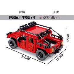 SY 8501 non  XE KÉO HUMMER H1 bộ đồ chơi xếp lắp ráp ghép mô hình  Kỹ Thuật Công Nghệ Cao Mô Hình Phương Tiện 953 khối