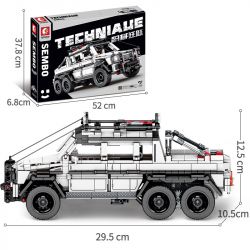 SEMBO 701813 SY 8403 non  XE LÙI MERCEDES-BENZ G63 AMG 6×6 bộ đồ chơi xếp lắp ráp ghép mô hình  Kỹ Thuật Công Nghệ Cao Mô Hình Phương Tiện 858 khối